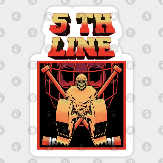 5 TH LINE Sticker by BURN444